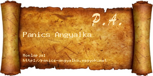 Panics Angyalka névjegykártya
